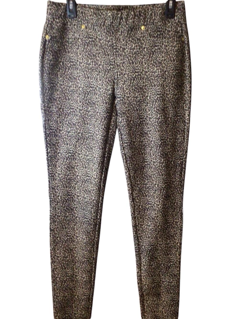EUC...Womens Michael Kors skinny pants. Leopard print "jeggings" in Sz medium.